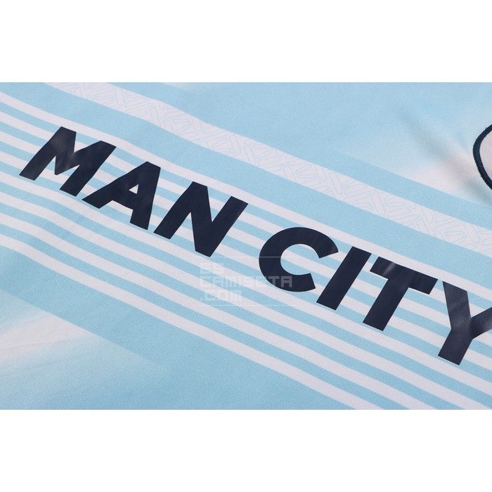 Chandal del Manchester City Manga Corta 2022 Azul - Haga un click en la imagen para cerrar